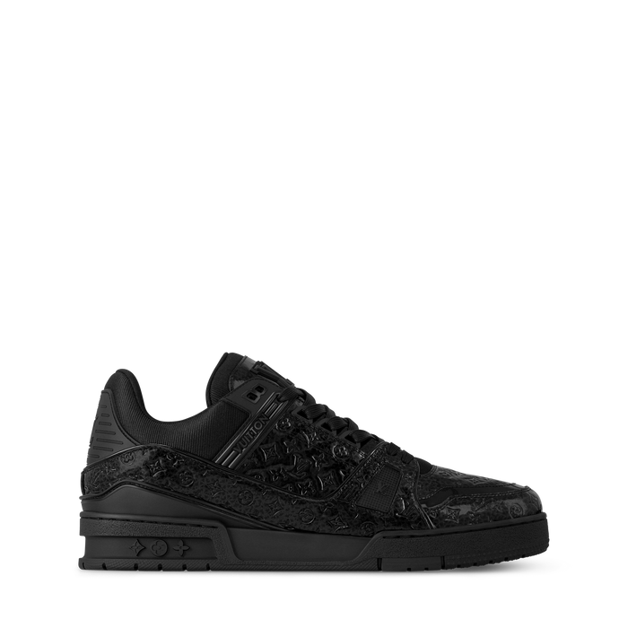 Lv Trainer Leather Black