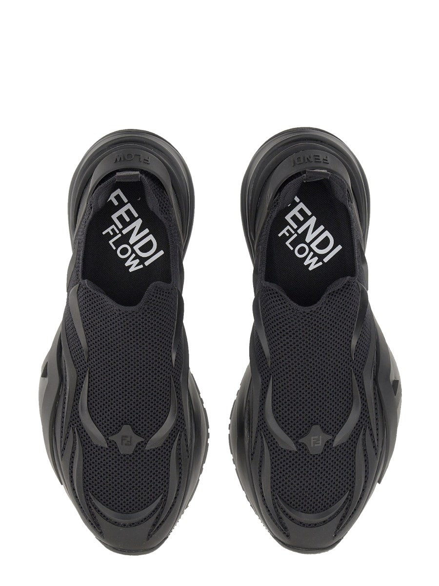 Fendi Cotton Black Sneakers