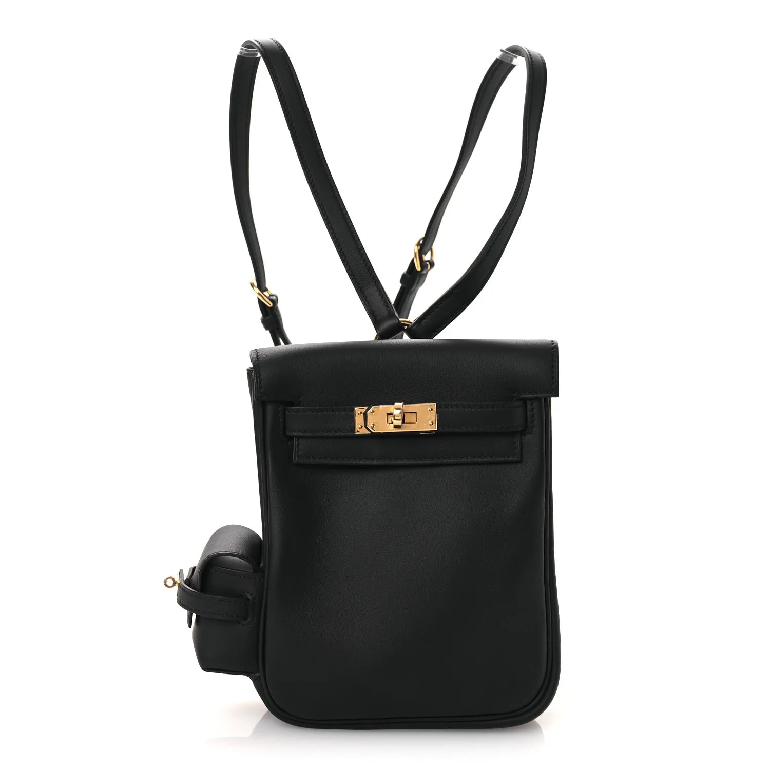 Hermes Swift Kelly Jump Backpack Black