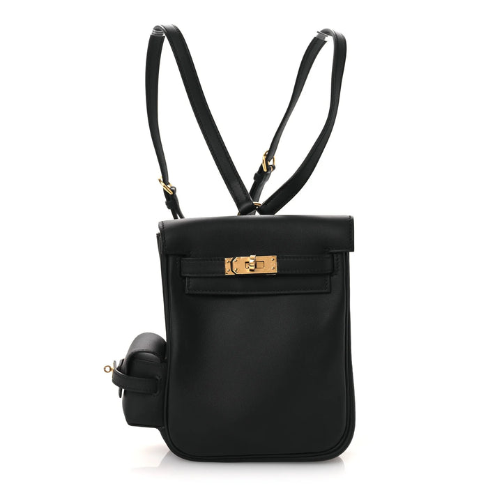 Hermes Swift Kelly Jump Backpack Black