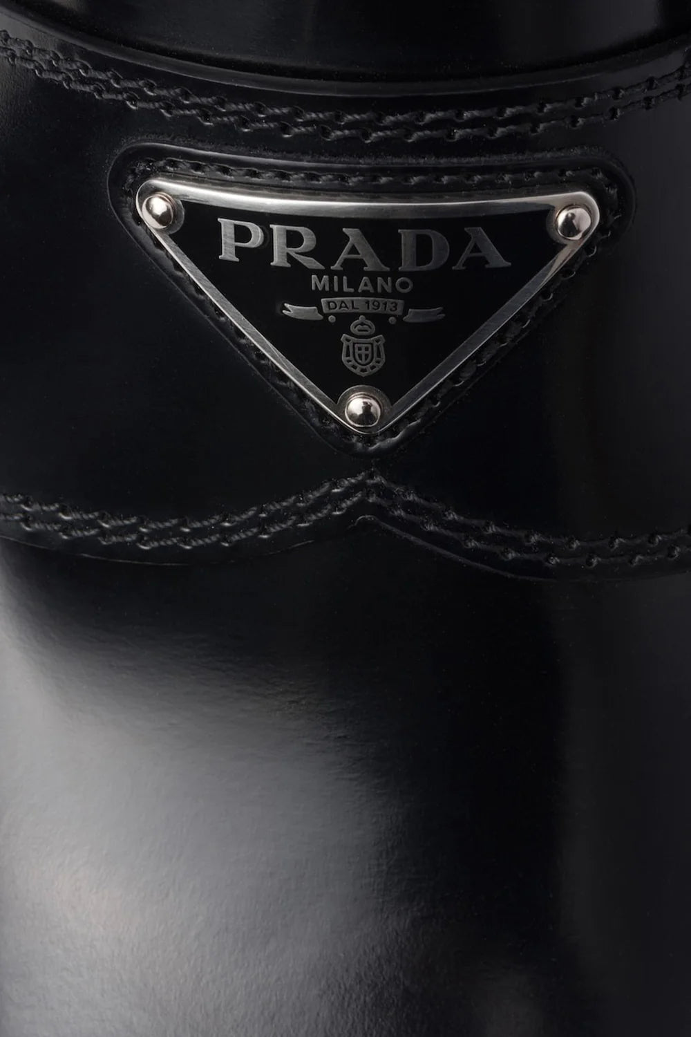 Prada Woman Black Leather Loafer