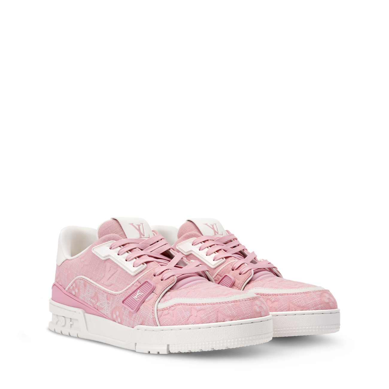 Trainer Sneaker is Revisited in Monogram Pattern Canvas