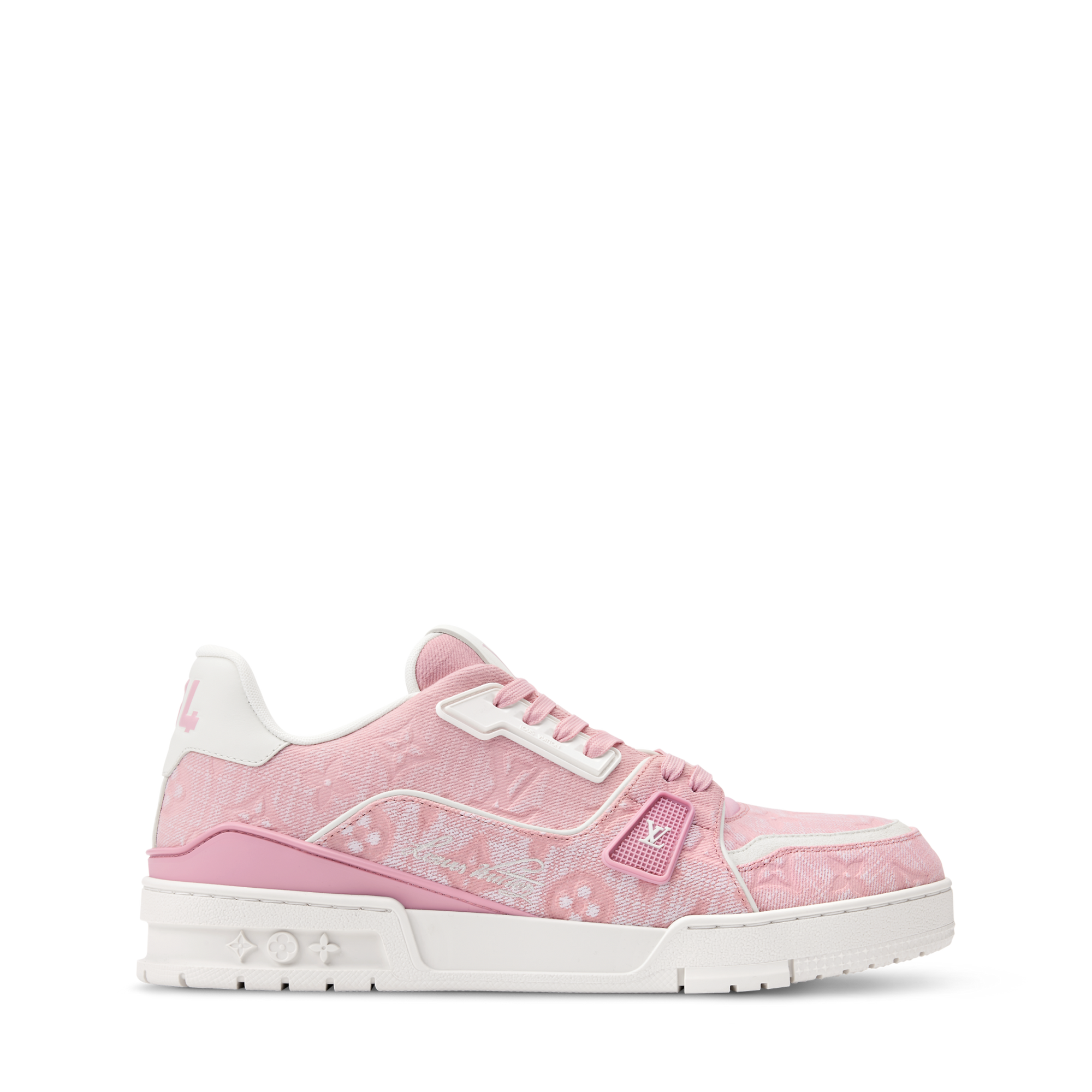 Trainer Sneaker is Revisited in Monogram Pattern Canvas