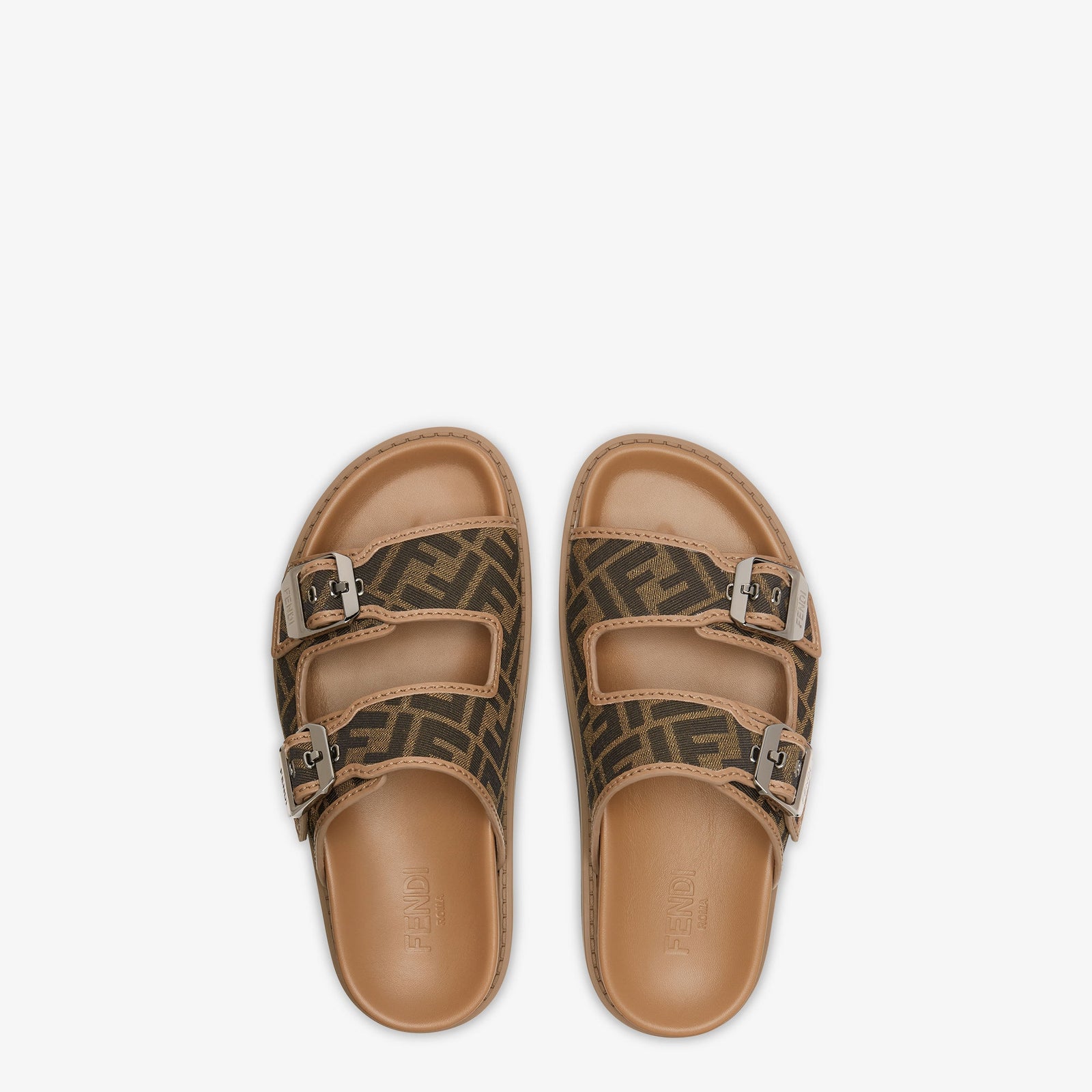 Fendi Feel Sandals FF jacquard fabric