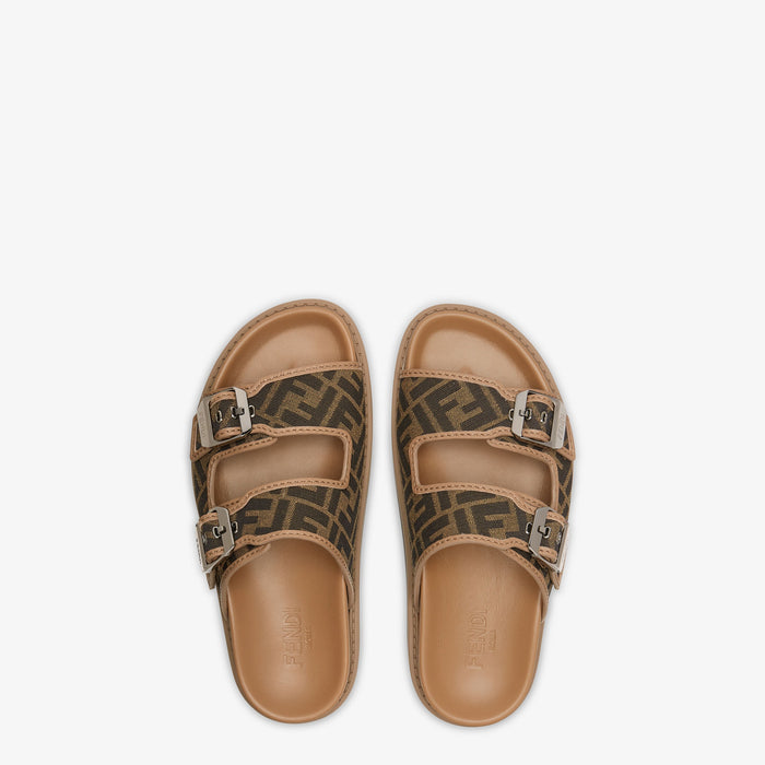 Fendi Feel Sandals FF jacquard fabric