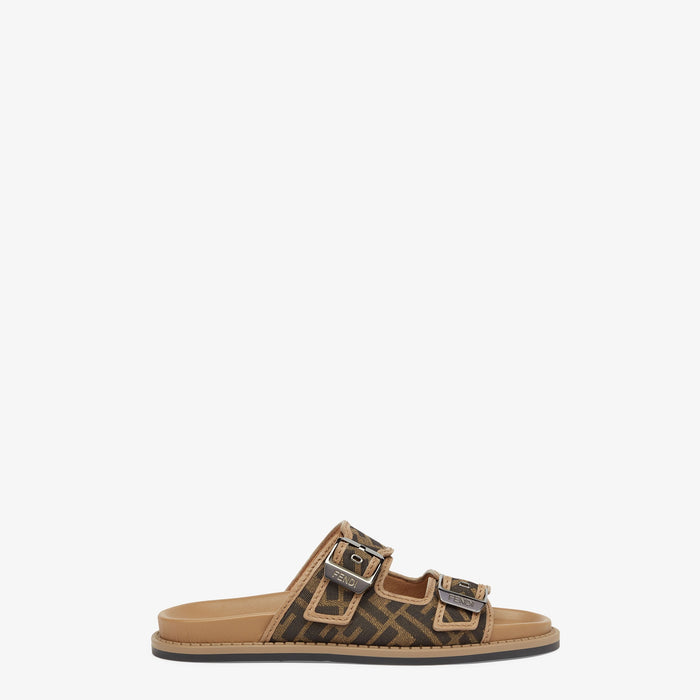 Fendi Feel Sandals FF jacquard fabric