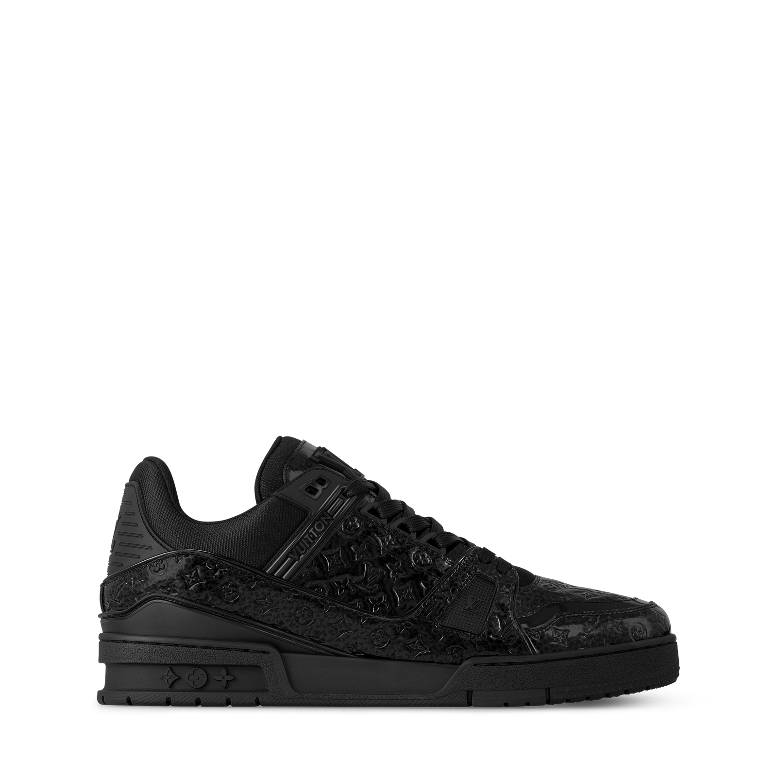 Lv Trainer Leather Black