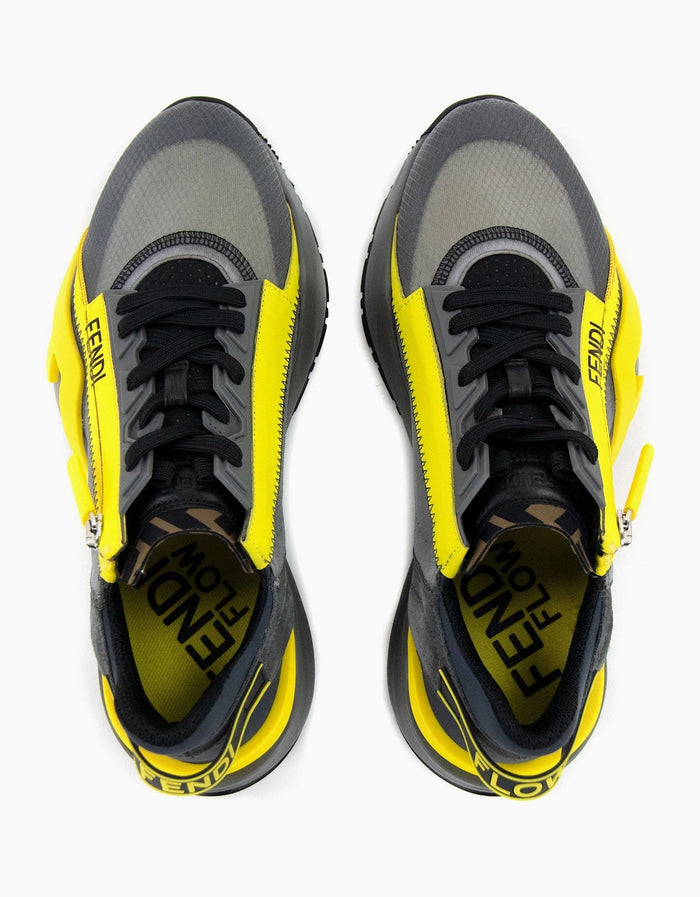Fendi Sneakers Grey Yellow