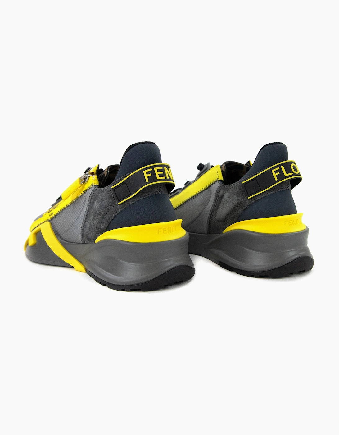 Fendi Sneakers Grey Yellow