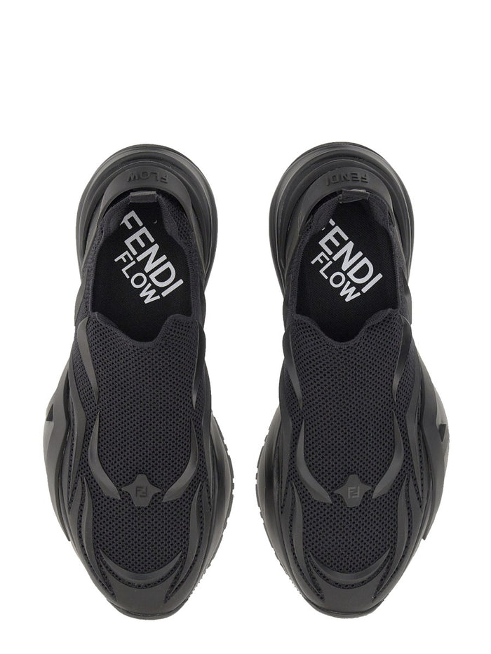 Fendi Cotton Black Sneakers