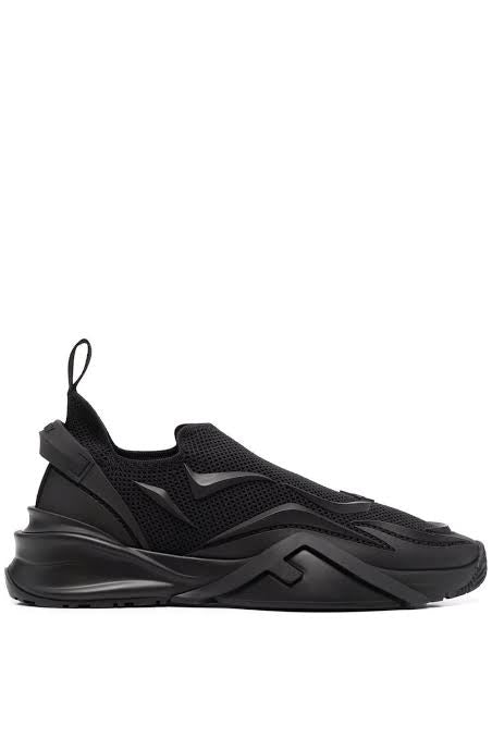 Fendi Cotton Black Sneakers