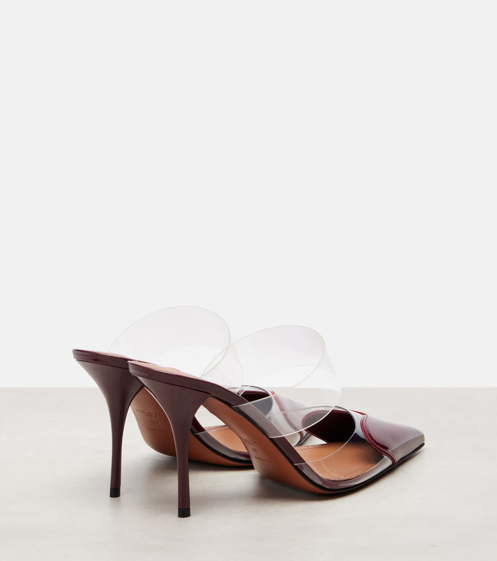 Alaïa Le Cœur 90 patent leather