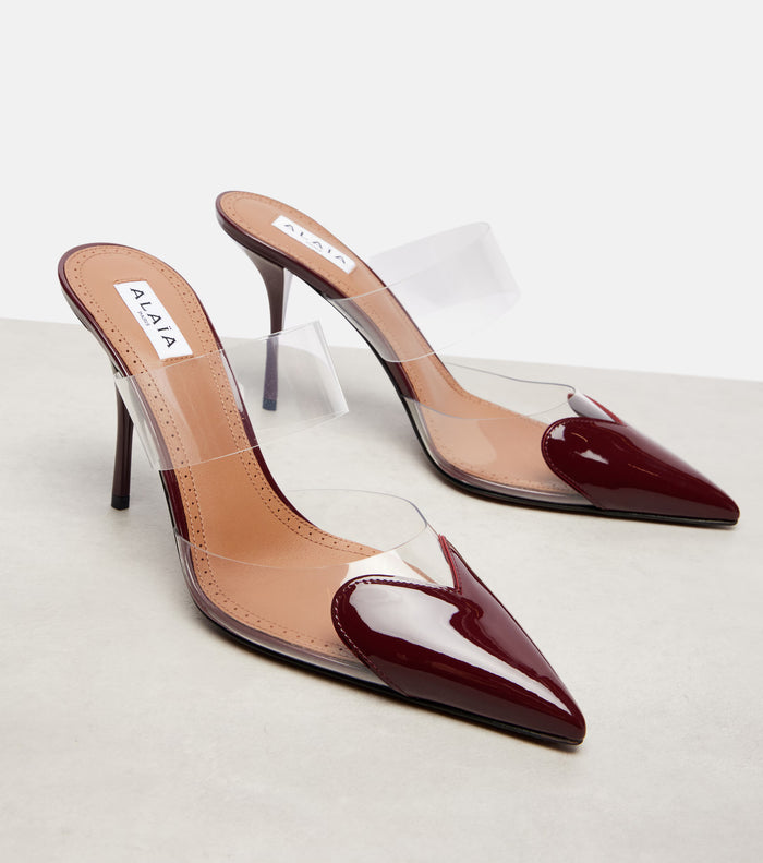 Alaïa Le Cœur 90 patent leather